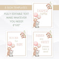 pink safari baby shower